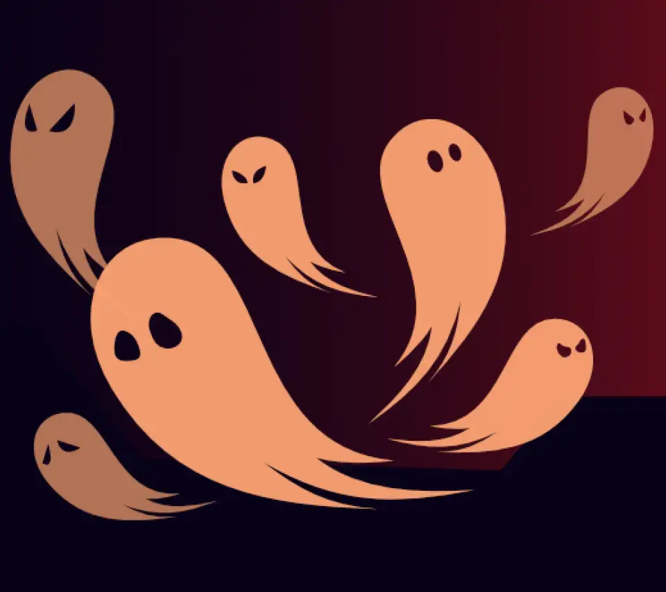 Dessins de fantômes, citrouilles, chauves-souris, corbeau